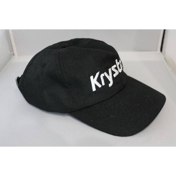 Krystal Restaurant Hat/Cap Uniform Black w/White Adjustable Back - Picture 2 of 6